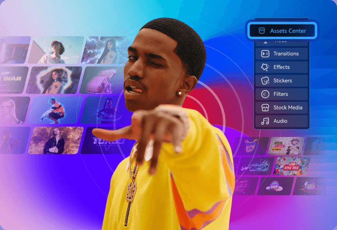 assets center in filmora