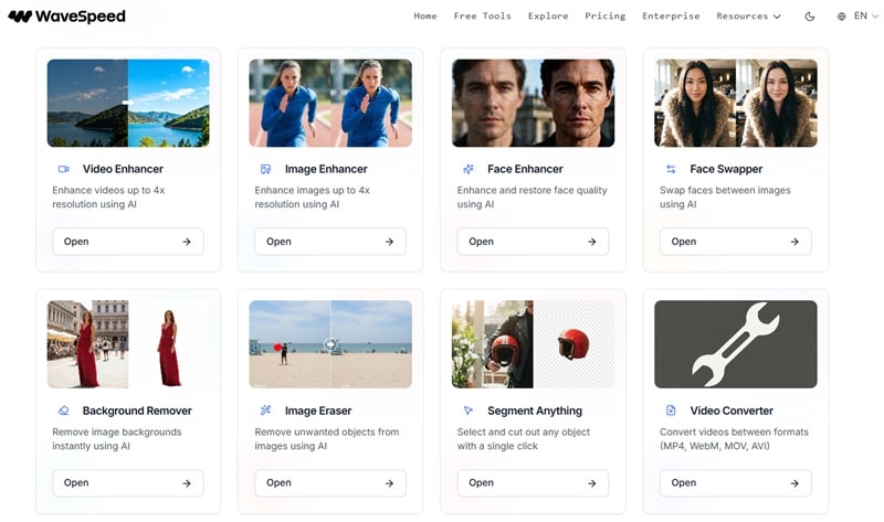 wavespeed ai free tools for editing