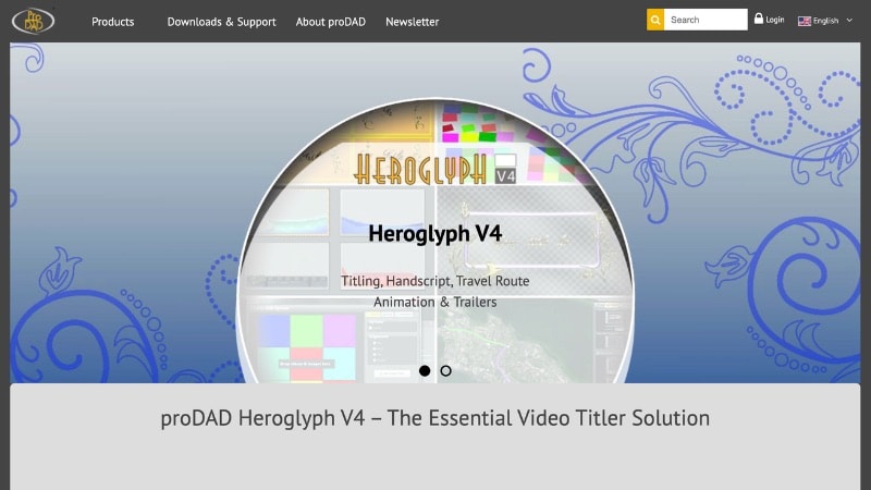 prodad heroglyph title animation plugin