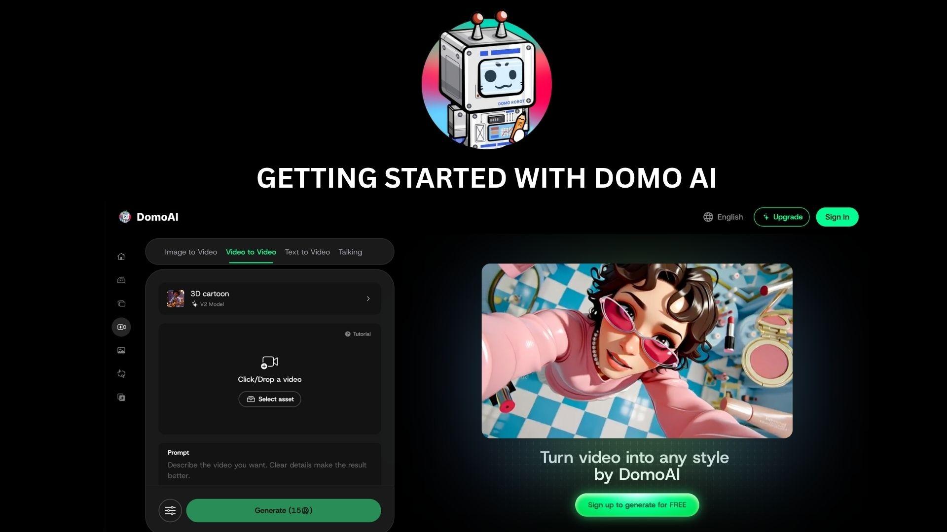 getting started with domo ai