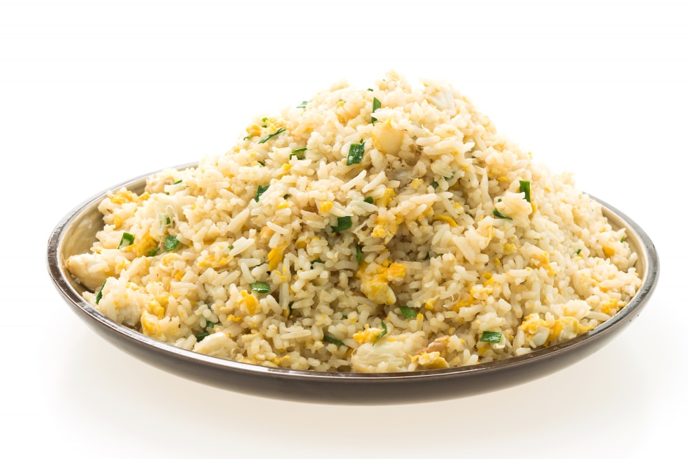cooked egg fried rice