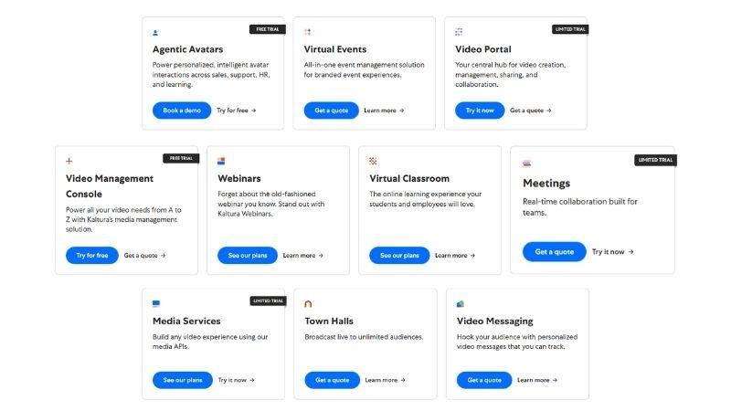 free trial and book a demo