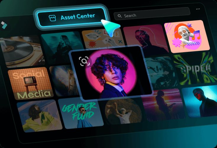 asset center in filmora
