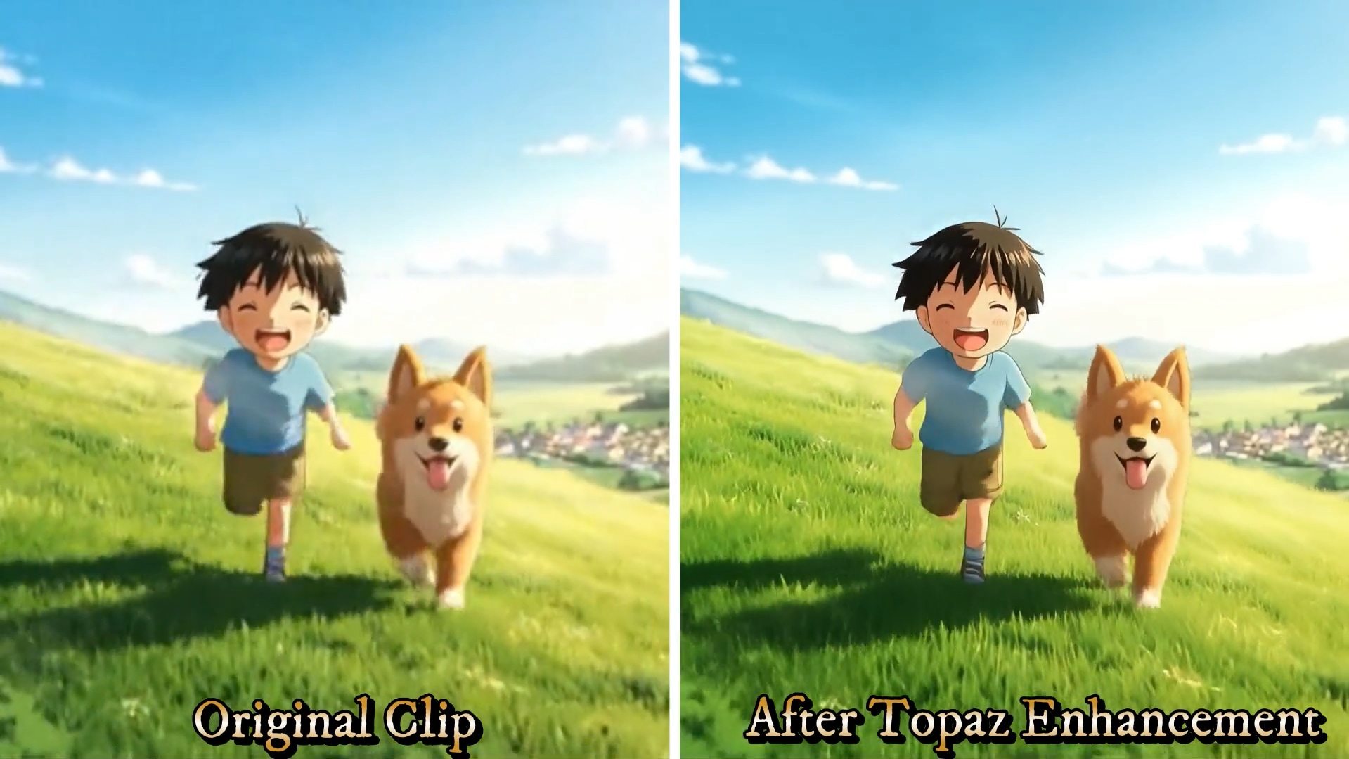 before and after topaz enhancement