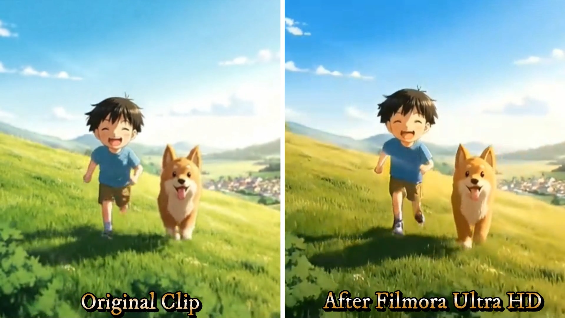 before and after filmora ultra hd