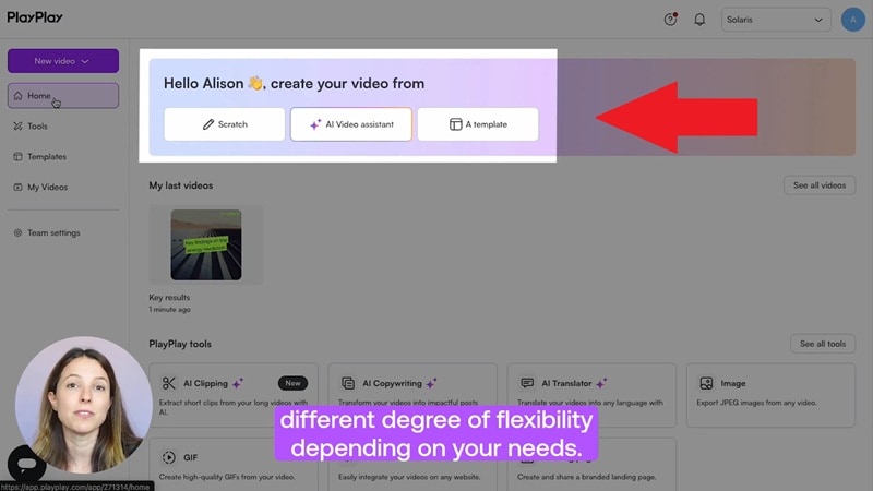 three modes to create playplay video
