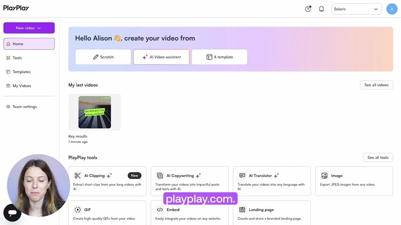 playplay main interface