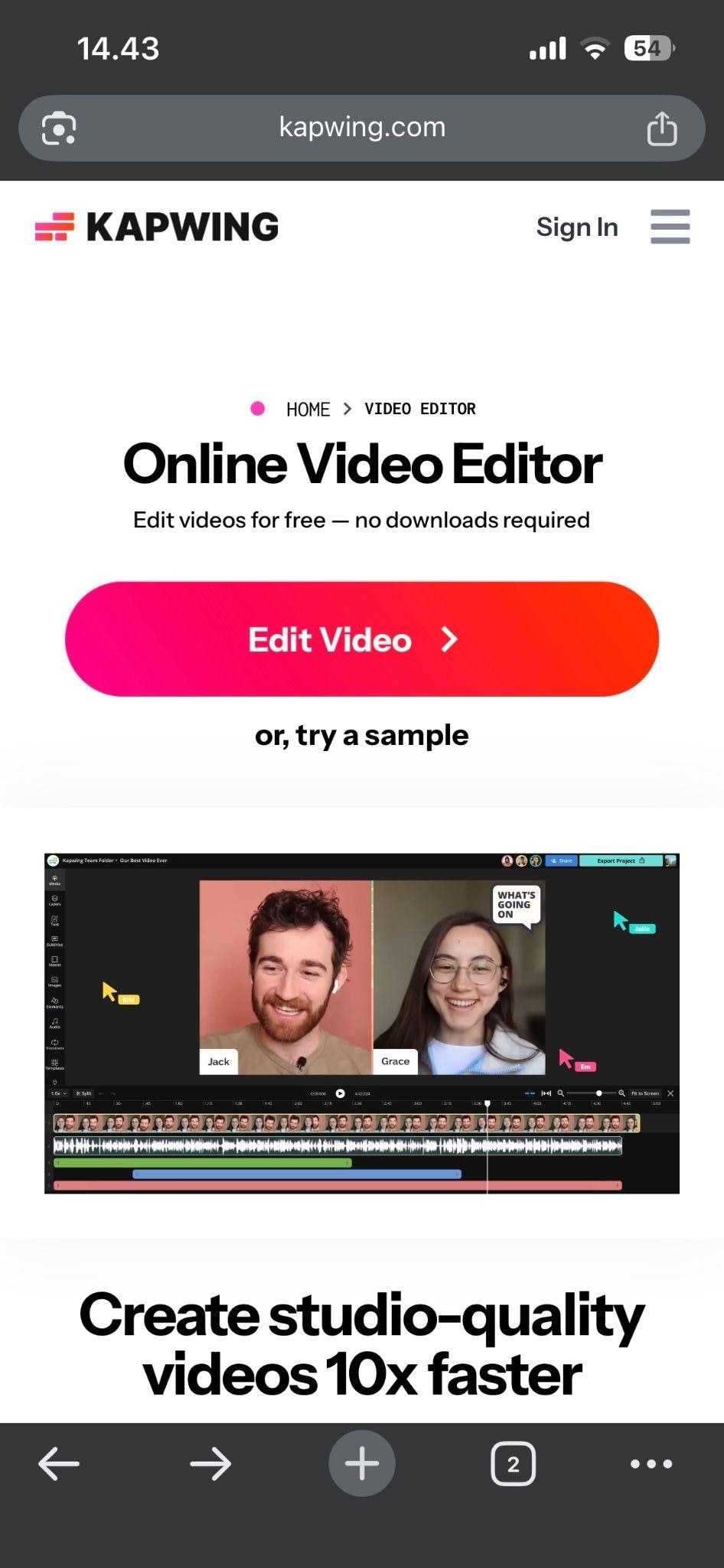 access official kapwing