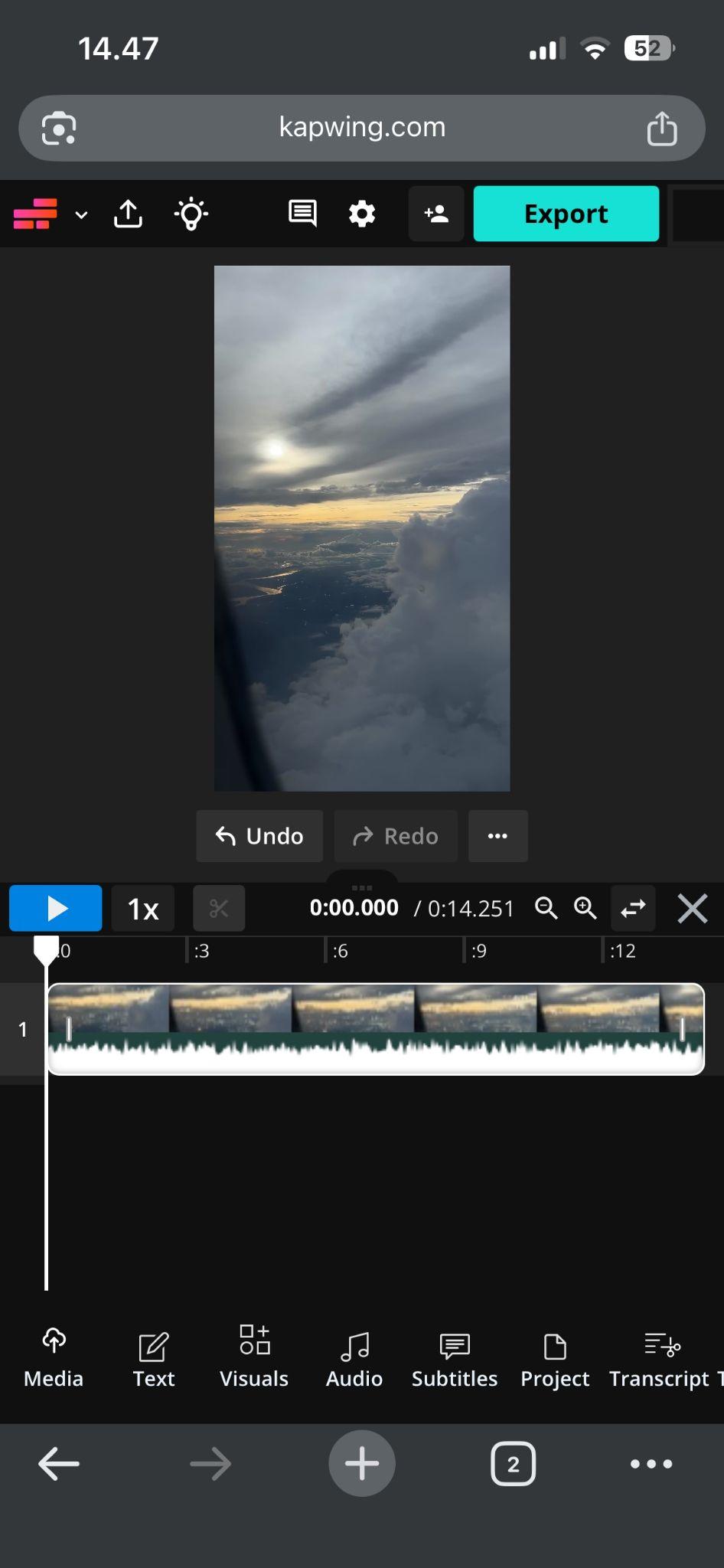 start editing in your phone