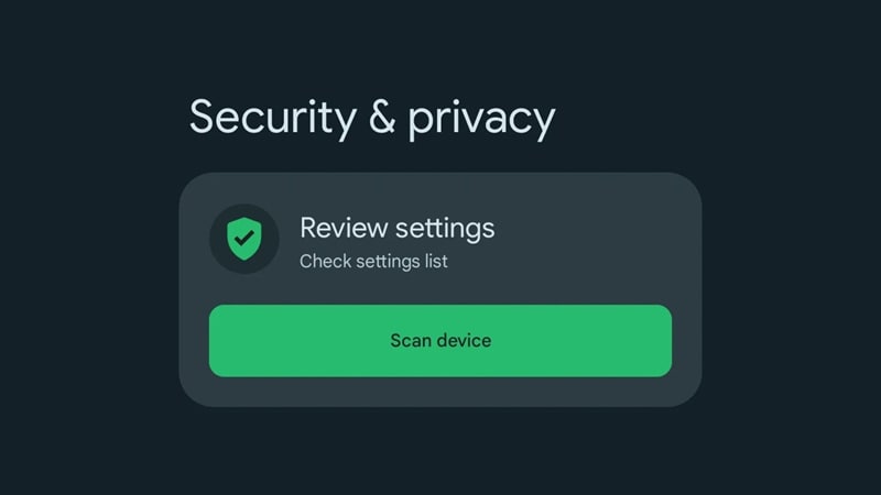 security settings on android