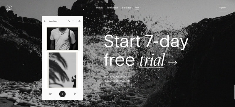 start unfold free trial