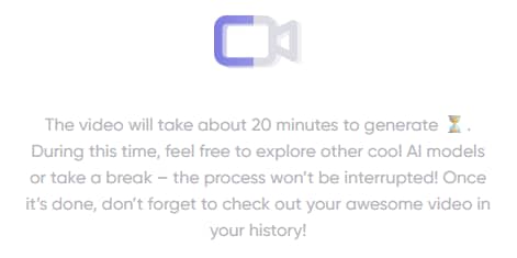 rita ai video generating duration