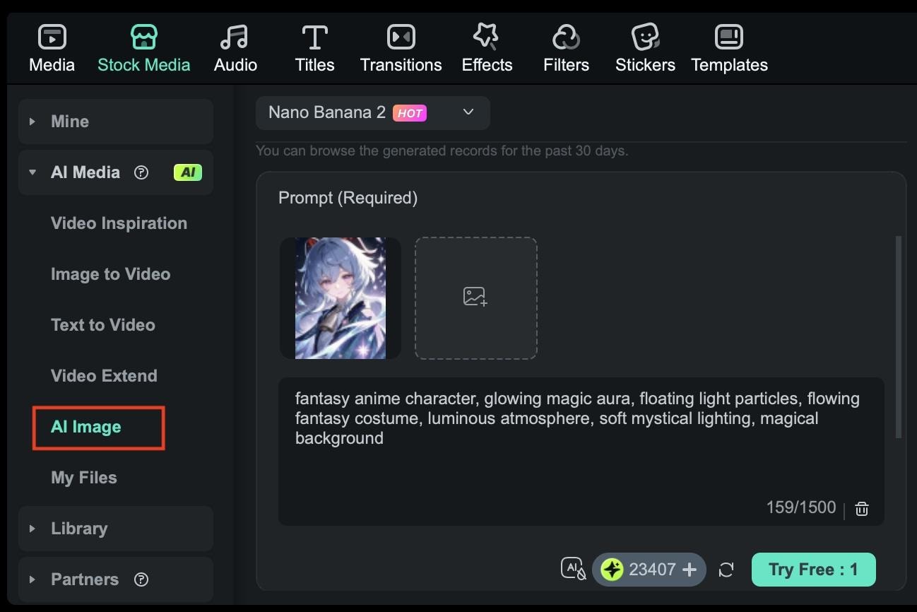 stable generate the anime visual