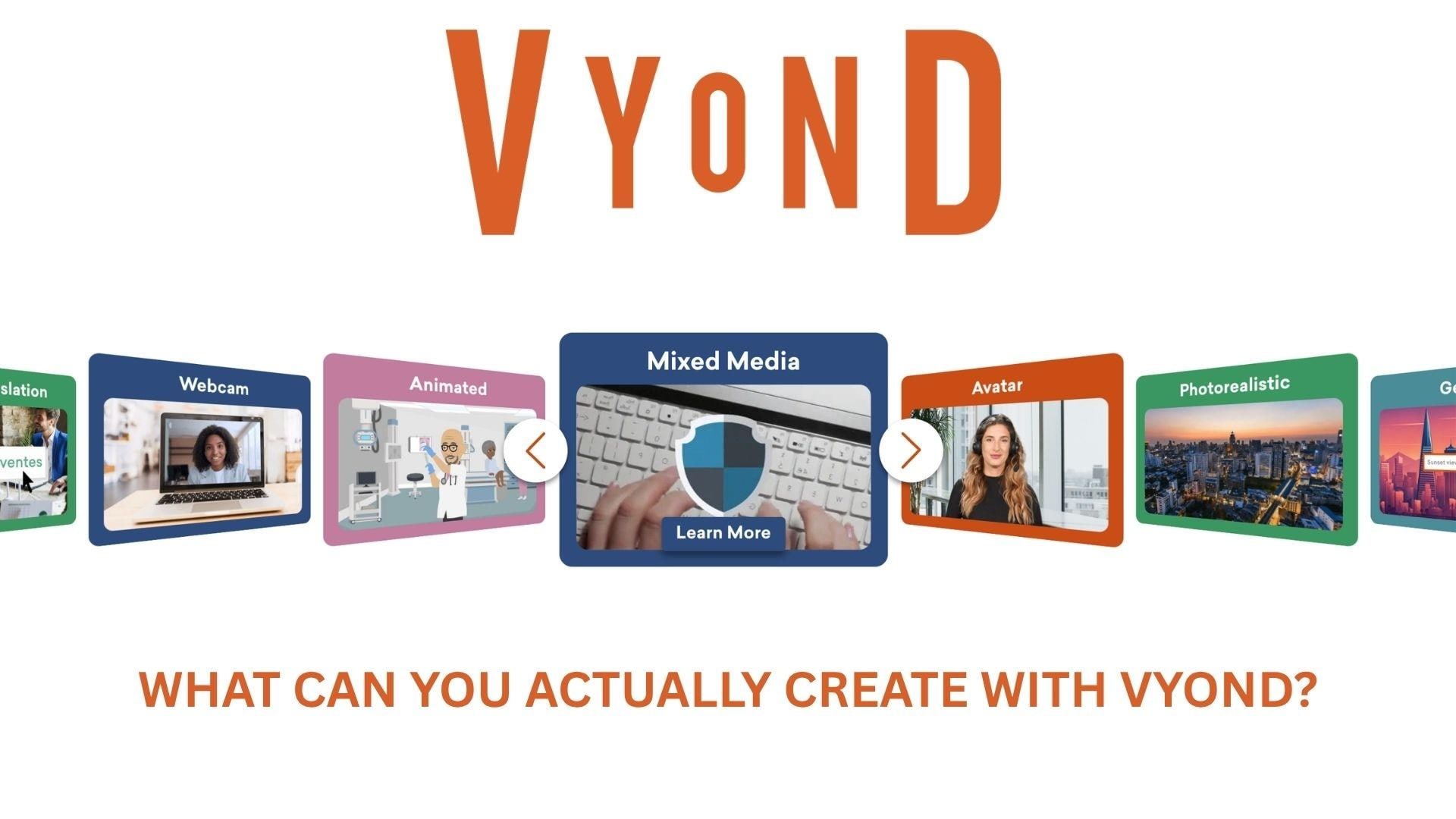 what can you create with vyond