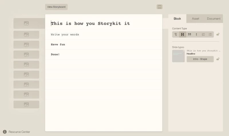 this is how you storykit it