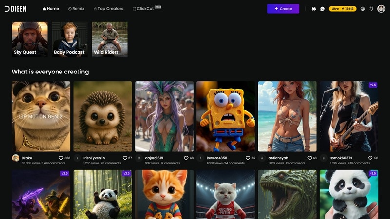 accessing digen ai online