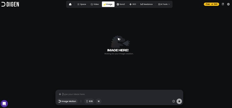 creating ai image with digen ai