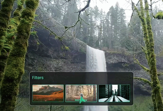apply filters and effects in filmora