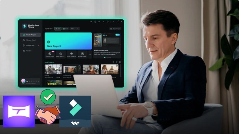 access tomoviee ai in filmora