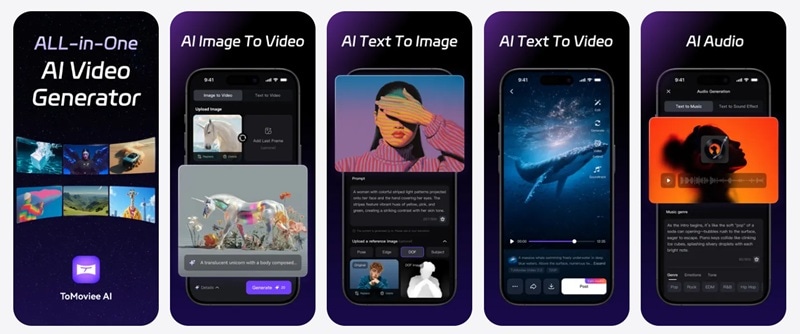 tomoviee ai mobile app