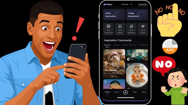 avoid using tomoviee ai mod apk