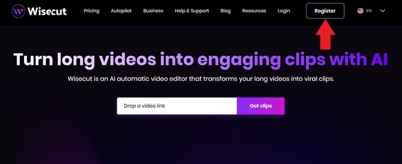 register an account on wisecut
