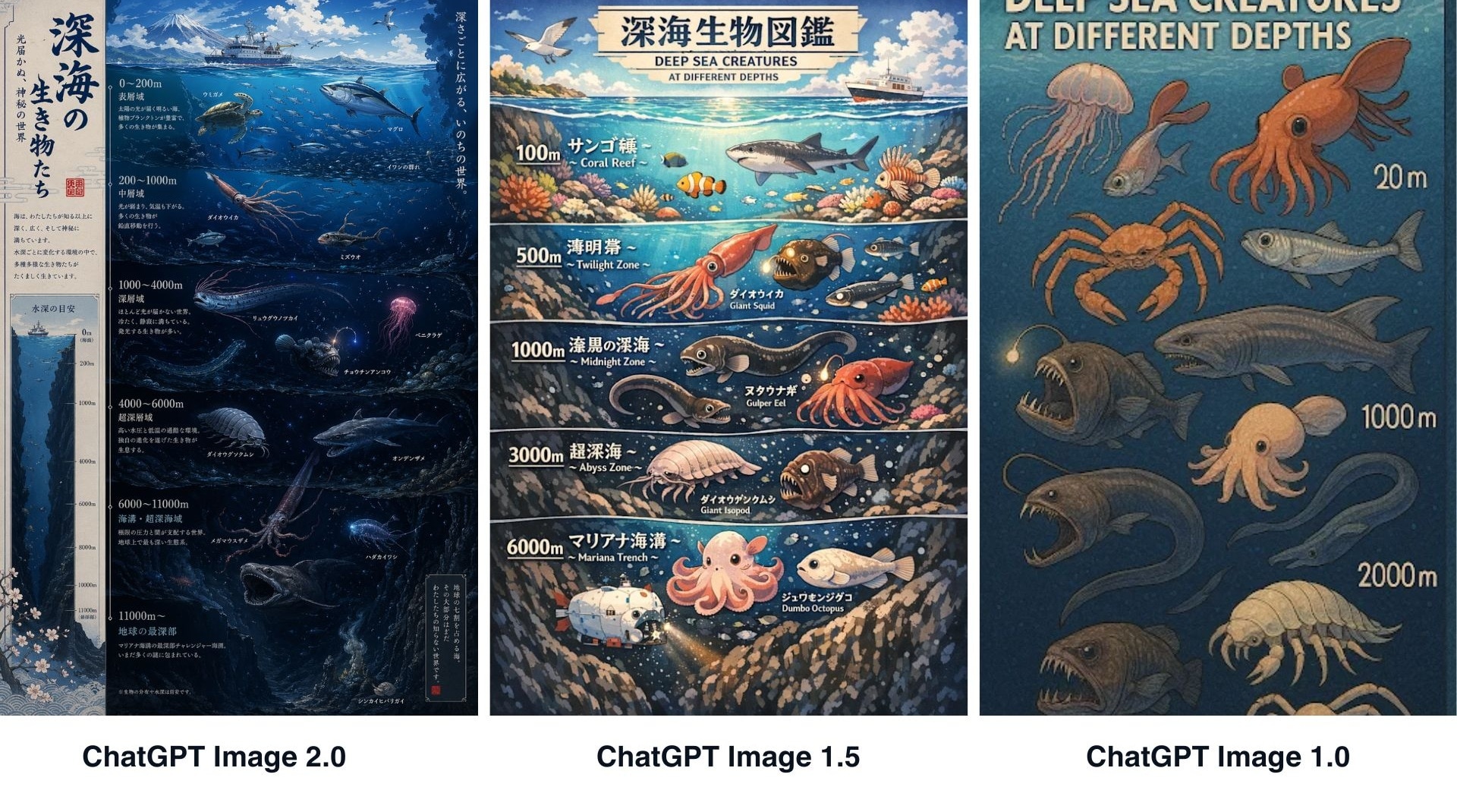 gpt-image-2.0 vs 1.5 vs 1.0