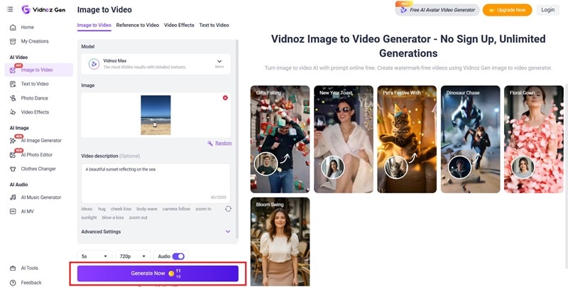 generate video