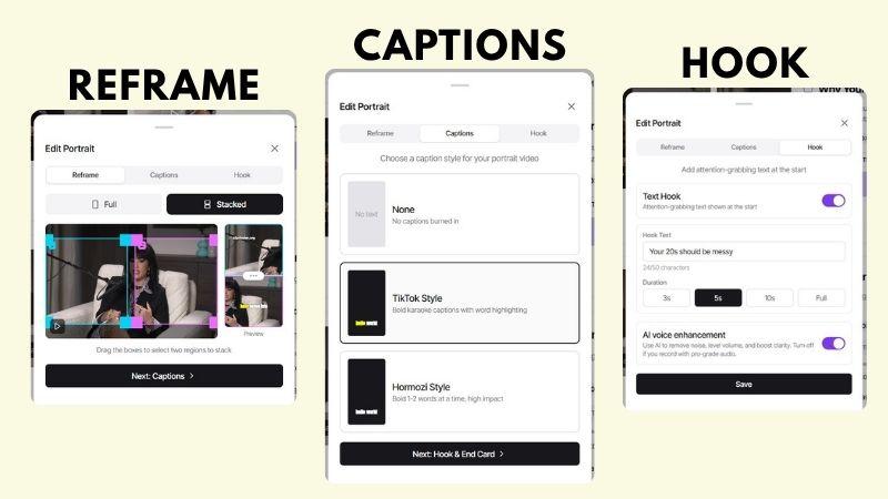 edit the portrait video