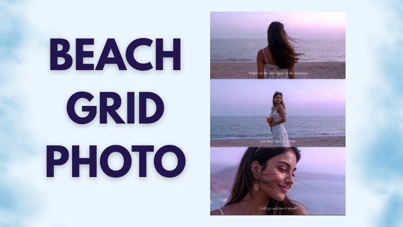 beach grid photo