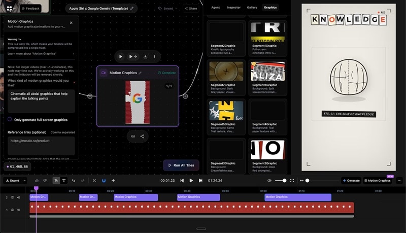 mosaic timeline editor
