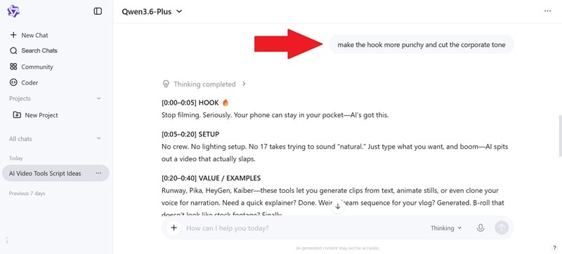 add follow up prompt
