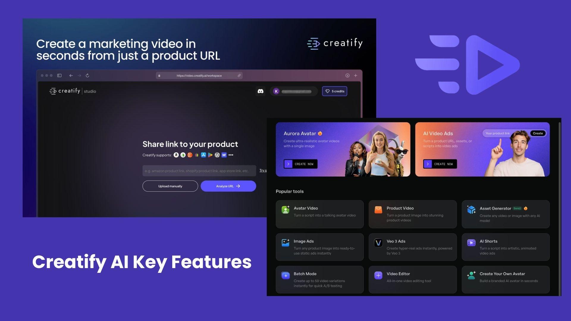 creatify ai key features