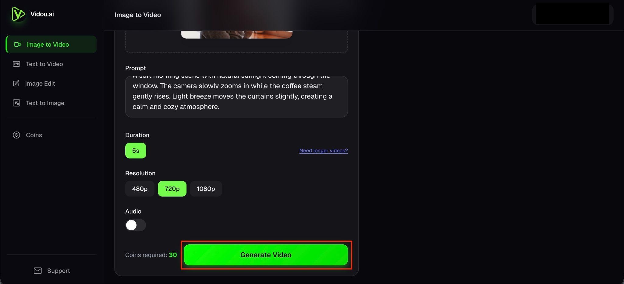 generate the video