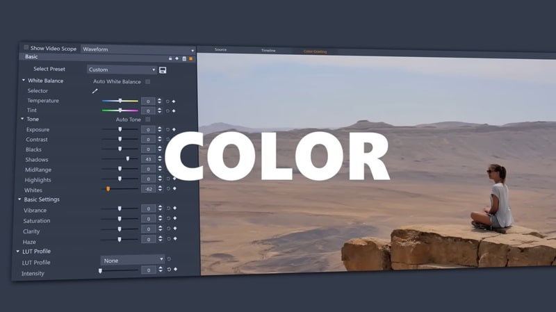 full color grading feature