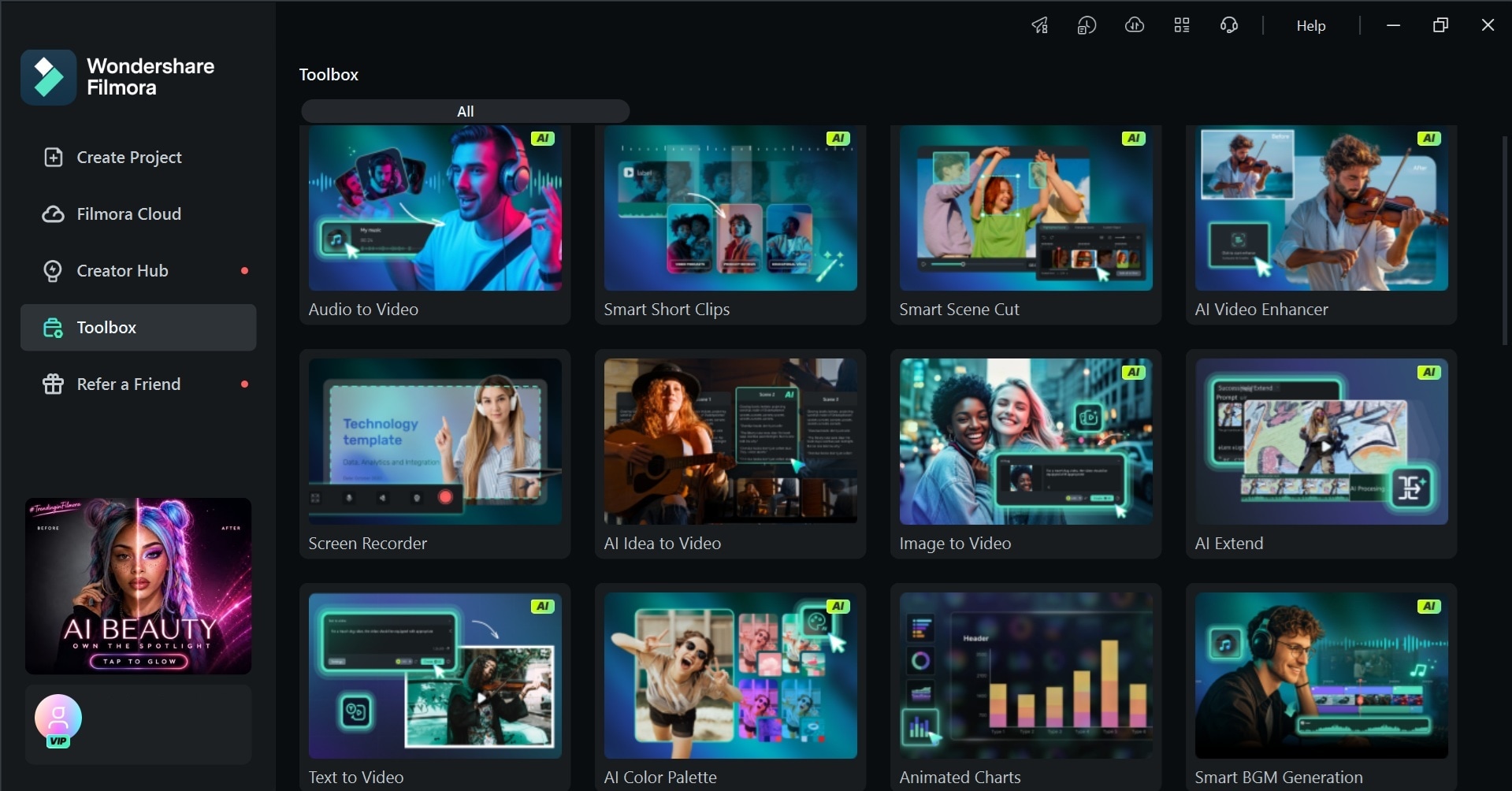 filmora ai features