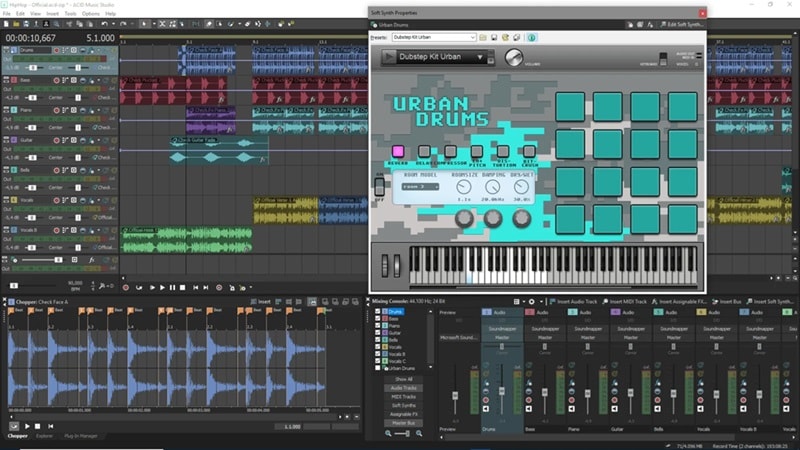 magix pro audio editing tools