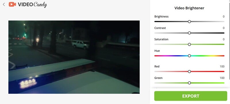 video candy enhance dark video