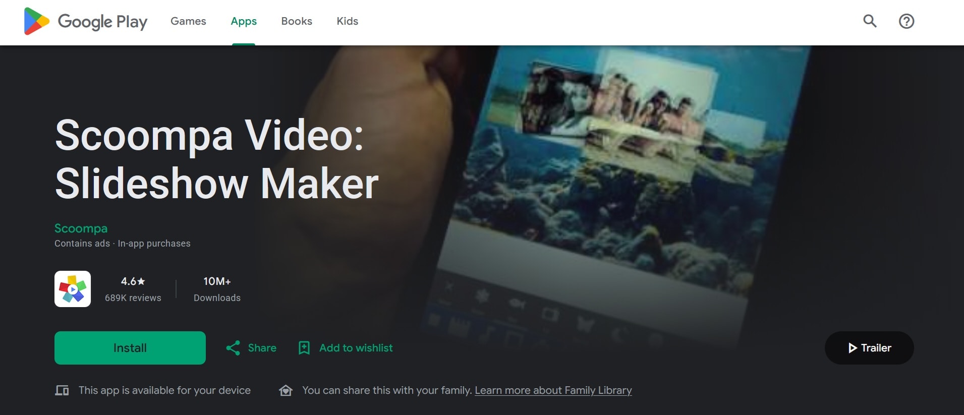 download scoompa video maker app