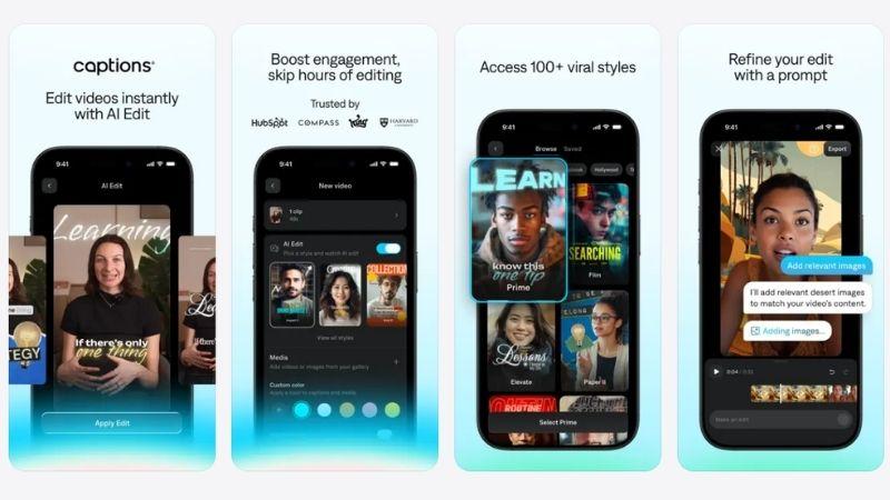 captions ai eye contact for mobile