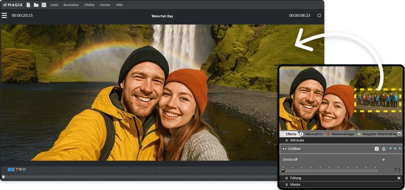 removing object in magix video pro