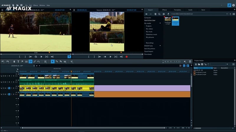 magix video pro multicam window