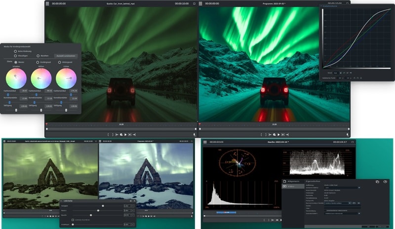 magix video pro color grading tools