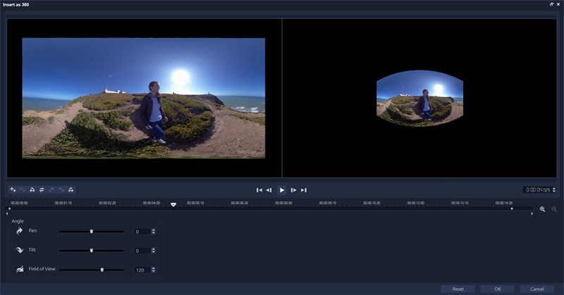 corel videostudio 360 video