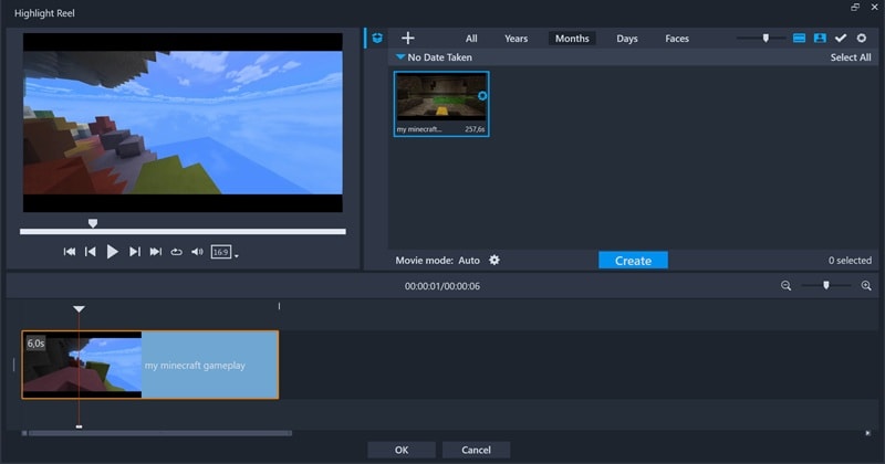 corel videostudio highlight reel