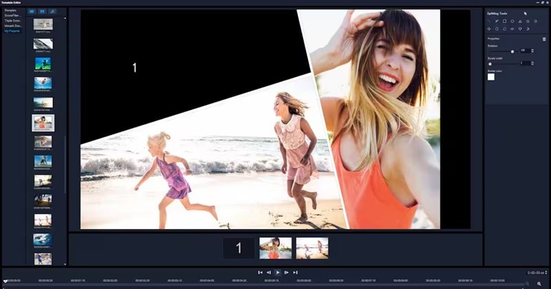 split screen editor corel videostudio