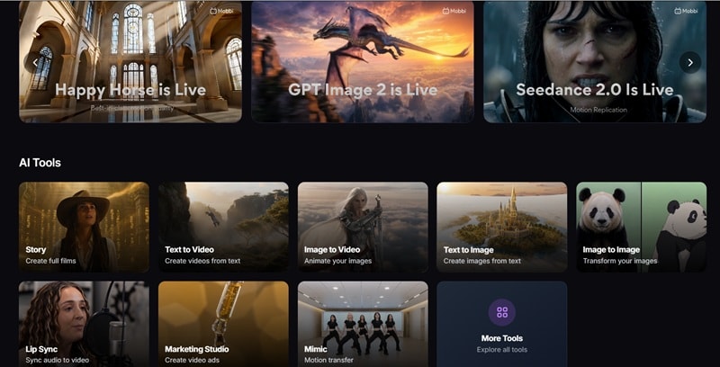mobbi ai web homepage