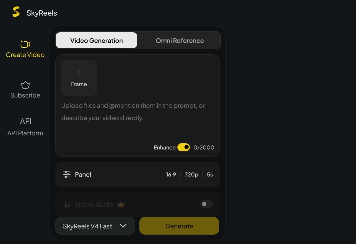 skyreels ai video generation feature