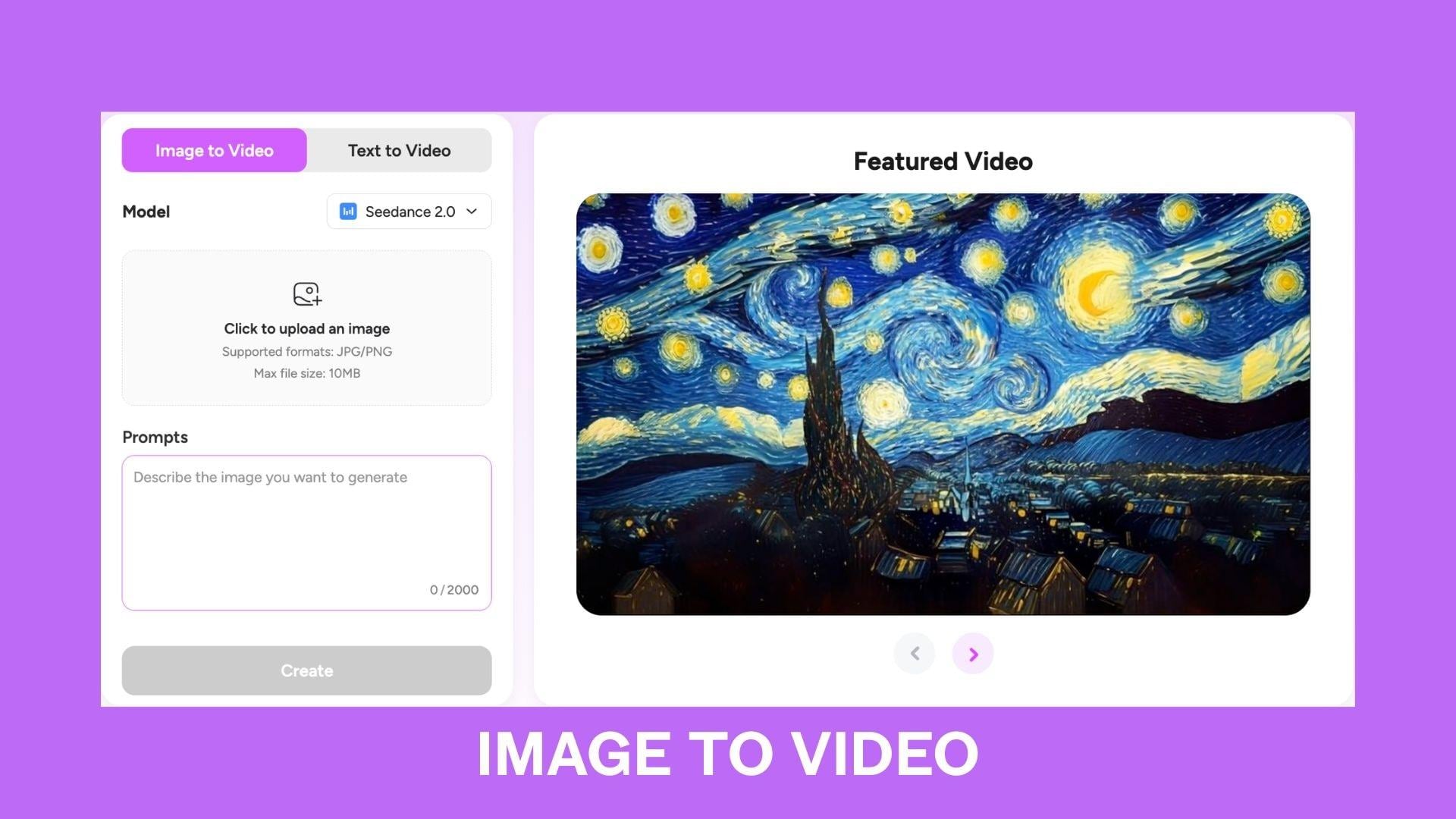 novi ai image to video