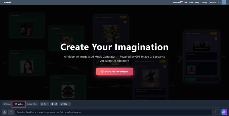 open the video generator